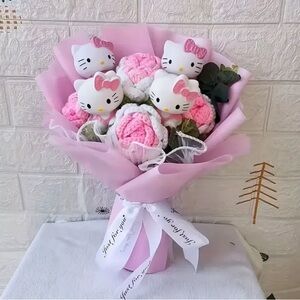 Hello Kitty Pink and White Bouquet